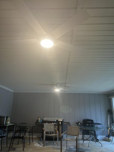 TCL 52 Ceiling Fan with Lights. Black Flush Mount Ceiling Fans with Remote Control. 6 Speeds DC Reversible. Dimmable. Noiseless. Low Profile Ceiling Fans for Bedroom photo review