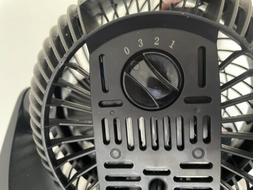 Amazon Basics Air Circulator Fan. Desk Fan for Bedroom. Home and Office. With 90-Degree Tilt Head. 3 Speed Settings. Lightweight (3 LBS). 35 Watts. Black. 11.1W x 6.3D x 10.9H photo review