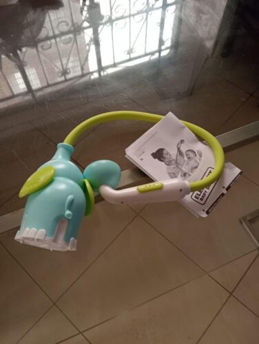 Yookidoo Baby Bath Shower Head - Elephant Bath Toy and Trunk Spout Rinser - for Newborn Babies in Tub Or Sink (Pink) photo review