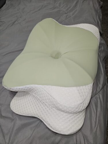 DONAMA Cervical Pillow for Neck and Shoulder.Contour Memory Foam Pillow.Ergonomic Neck Support Pillow for Side Back Stomach Sleepers with Pillowcase photo review