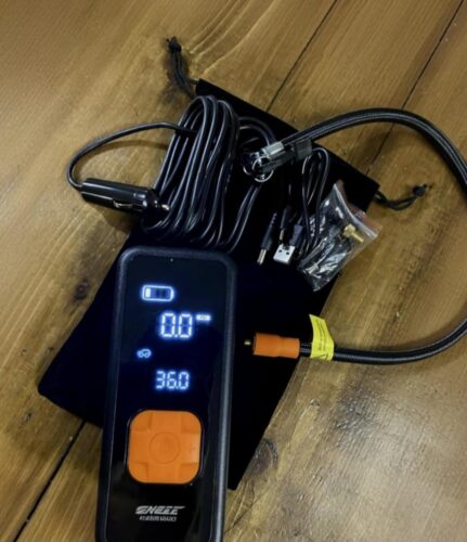 Tire Inflator Portable Air Compressor - 4X Faster Inflation. 150PSI Air Pump for Car Tires with Digital Pressure Gauge/LED Light. 20000mAh Portable Tire Inflator for Car. Moto. Bike. Ball. etc photo review