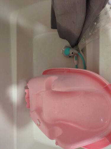 Yookidoo Baby Bath Shower Head - Elephant Bath Toy and Trunk Spout Rinser - for Newborn Babies in Tub Or Sink (Pink) photo review
