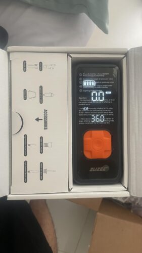 Tire Inflator Portable Air Compressor - 4X Faster Inflation. 150PSI Air Pump for Car Tires with Digital Pressure Gauge/LED Light. 20000mAh Portable Tire Inflator for Car. Moto. Bike. Ball. etc photo review