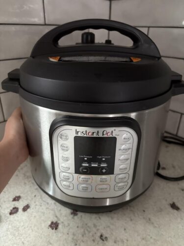 Instant Pot Duo 7-in-1 Mini Electric Pressure Cooker. Slow Rice Cooker. Steamer. Sauté. Yogurt Maker. Warmer & Sterilizer. Includes Free App with over 1900 Recipes. Stainless Steel. 3 Quart photo review