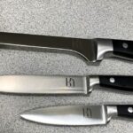 Knife Set. 15 Pcs Kitchen Knife Block Set. Enduring Razor-Sharp Japanese High Carbon Stainless Steel Chef Knife Set with Block and Sharpener. Premium Knives Set for Kitchen. Black Acacia photo review
