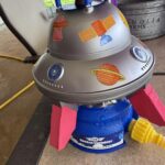 COCASES Water Sprinkler for Kids. UFO Water Rocket with Light for Kid. Outdoor Summer Kids Sprinkler Water Toy Play for Yard Backyard Pool Lawn Garden Birthday Gift for Boys Girls Ages 3-12 Year Old photo review