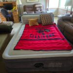 Intex 64447ED Dura-Beam Deluxe Ultra Plush Air Mattress with Headboard: Fiber-Tech – Queen Size – Built-in Electric Pump – 18in Bed Height – 600lb Weight Capacity photo review