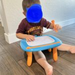 Kikidex Magnetic Drawing Board. Toddler Girl Toys for 1-2 Year Old. Doodle Board Pad Learning and Educational Toys for 1 2 3 Year Old Baby Kids Birthday Gift(Light Blue) photo review
