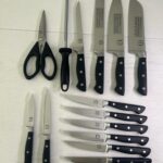 Knife Set. 15 Pcs Kitchen Knife Block Set. Enduring Razor-Sharp Japanese High Carbon Stainless Steel Chef Knife Set with Block and Sharpener. Premium Knives Set for Kitchen. Black Acacia photo review