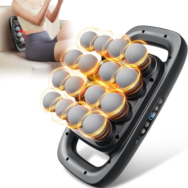 VTT 16-Head Massage Gun Set. Deep Tissue Percussion Massager with 3 Modes & 30 Intensities.Quiet Muscle Massage Gun for Back.Shoulders. Legs. Foot. Body Muscle Pain Relief