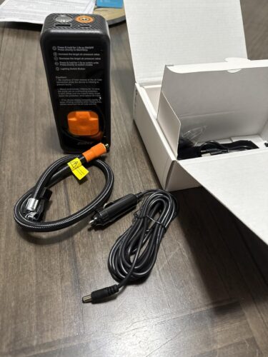 Tire Inflator Portable Air Compressor - 4X Faster Inflation. 150PSI Air Pump for Car Tires with Digital Pressure Gauge/LED Light. 20000mAh Portable Tire Inflator for Car. Moto. Bike. Ball. etc photo review