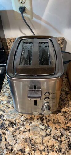 GE 2 Slice Stainless Steel Toaster. Extra Wide Slots for Toasting Bagels. Breads. Waffles & More. 7 Adjustable Shade Settings. Removable Crumb Tray. Countertop Kitchen Essentials. 850 Watts photo review