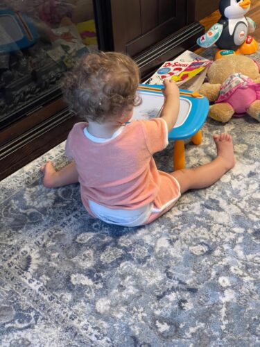 Kikidex Magnetic Drawing Board. Toddler Girl Toys for 1-2 Year Old. Doodle Board Pad Learning and Educational Toys for 1 2 3 Year Old Baby Kids Birthday Gift(Light Blue) photo review