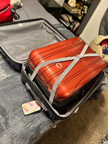 Delsey Luggage Aero 2 Piece Set (21 & 25) Spinner Suitcase (Titanium) photo review
