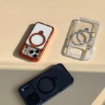 CASEKOO Cosmic Orange Glossy for iPhone 17 Pro Max Case [360 Spin Magnetic Stand][Fit for MagSafe][17FT Military Protection] Slim Polished for iPhone 17 Pro Max Case with Stand 6.9''. Cosmic Orange photo review