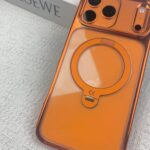 CASEKOO Cosmic Orange Glossy for iPhone 17 Pro Max Case [360 Spin Magnetic Stand][Fit for MagSafe][17FT Military Protection] Slim Polished for iPhone 17 Pro Max Case with Stand 6.9''. Cosmic Orange photo review