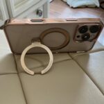 CASEKOO Cosmic Orange Glossy for iPhone 17 Pro Max Case [360 Spin Magnetic Stand][Fit for MagSafe][17FT Military Protection] Slim Polished for iPhone 17 Pro Max Case with Stand 6.9''. Cosmic Orange photo review