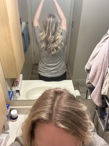 TYMO Automatic Rotating Curling Iron - TYMO CURLPRO Beach Waves Curling Wand. Portable Hair Curler. 500 Million Ionic. Dual Voltage & Lightweight for Travel. Ceramic Coating. 1 Inch. Metallic Gray photo review