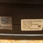 Narcissus Knife Sharpener. Professional 2 Stage Electric Knife Sharpener for Quick Sharpening & Polishing. with Scissors Sharpener and Metal Dust Collection Box. Stainless Steel. Silver photo review