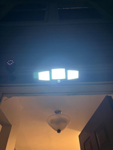 Tuffenough Solar Outdoor Lights 2500LM 210 LED Security Lights with Remote Control.3 Heads Motion Sensor Lights. IP65 Waterproof.270° Wide Angle Flood Wall Lights with 3 Modes(2 Packs) photo review