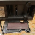 Narcissus Knife Sharpener. Professional 2 Stage Electric Knife Sharpener for Quick Sharpening & Polishing. with Scissors Sharpener and Metal Dust Collection Box. Stainless Steel. Silver photo review