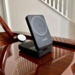 Anker MagGo 3 in 1 iPhone 17 Charging Station. MagSafe-Compatible Wireless Charger Stand. Qi2 Certified 15W Foldable Charger for iPhone 17/16/15/14/13/12. AirPods. Apple Watch Ultra(Adapter Included) photo review