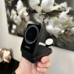Anker MagGo 3 in 1 iPhone 17 Charging Station. MagSafe-Compatible Wireless Charger Stand. Qi2 Certified 15W Foldable Charger for iPhone 17/16/15/14/13/12. AirPods. Apple Watch Ultra(Adapter Included) photo review