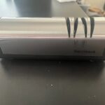 Narcissus Knife Sharpener. Professional 2 Stage Electric Knife Sharpener for Quick Sharpening & Polishing. with Scissors Sharpener and Metal Dust Collection Box. Stainless Steel. Silver photo review