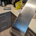 Narcissus Knife Sharpener. Professional 2 Stage Electric Knife Sharpener for Quick Sharpening & Polishing. with Scissors Sharpener and Metal Dust Collection Box. Stainless Steel. Silver photo review