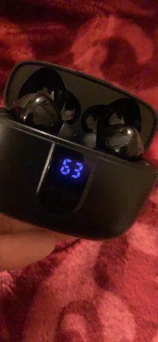 TAGRY Bluetooth Headphones True Wireless Earbuds 60H Playback LED Power Display Earphones with Wireless Charging Case IPX5 Waterproof in-Ear Ear buds with Mic for TV Smart Phone Laptop Computer Sports photo review