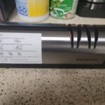 Narcissus Knife Sharpener. Professional 2 Stage Electric Knife Sharpener for Quick Sharpening & Polishing. with Scissors Sharpener and Metal Dust Collection Box. Stainless Steel. Silver photo review