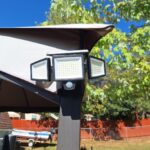 Tuffenough Solar Outdoor Lights 2500LM 210 LED Security Lights with Remote Control.3 Heads Motion Sensor Lights. IP65 Waterproof.270° Wide Angle Flood Wall Lights with 3 Modes(2 Packs) photo review