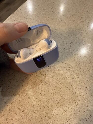 TAGRY Bluetooth Headphones True Wireless Earbuds 60H Playback LED Power Display Earphones with Wireless Charging Case IPX5 Waterproof in-Ear Ear buds with Mic for TV Smart Phone Laptop Computer Sports photo review