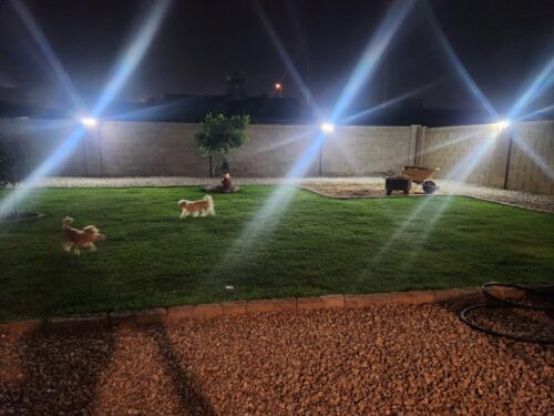 Tuffenough Solar Outdoor Lights 2500LM 210 LED Security Lights with Remote Control.3 Heads Motion Sensor Lights. IP65 Waterproof.270° Wide Angle Flood Wall Lights with 3 Modes(2 Packs) photo review